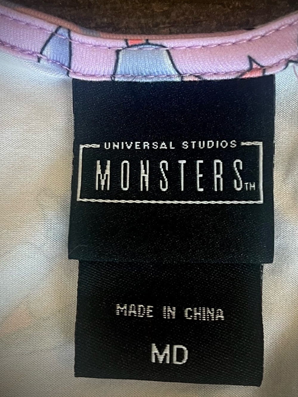 Universal Studios Monsters lavender stretchy lace up peasant dress Hot Topic M - Picture 10 of 10